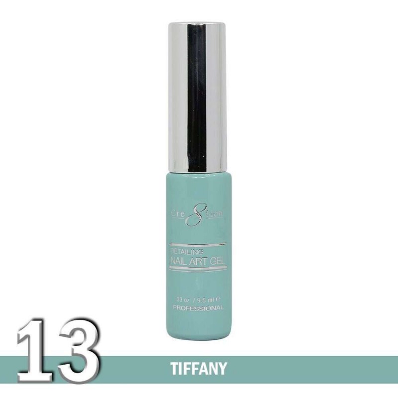 Cre8tion Detailing Nail Art Gel, 13, Tiffany, 0.33oz KK1025 